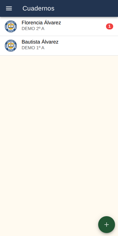 Vista de hijos vinculados